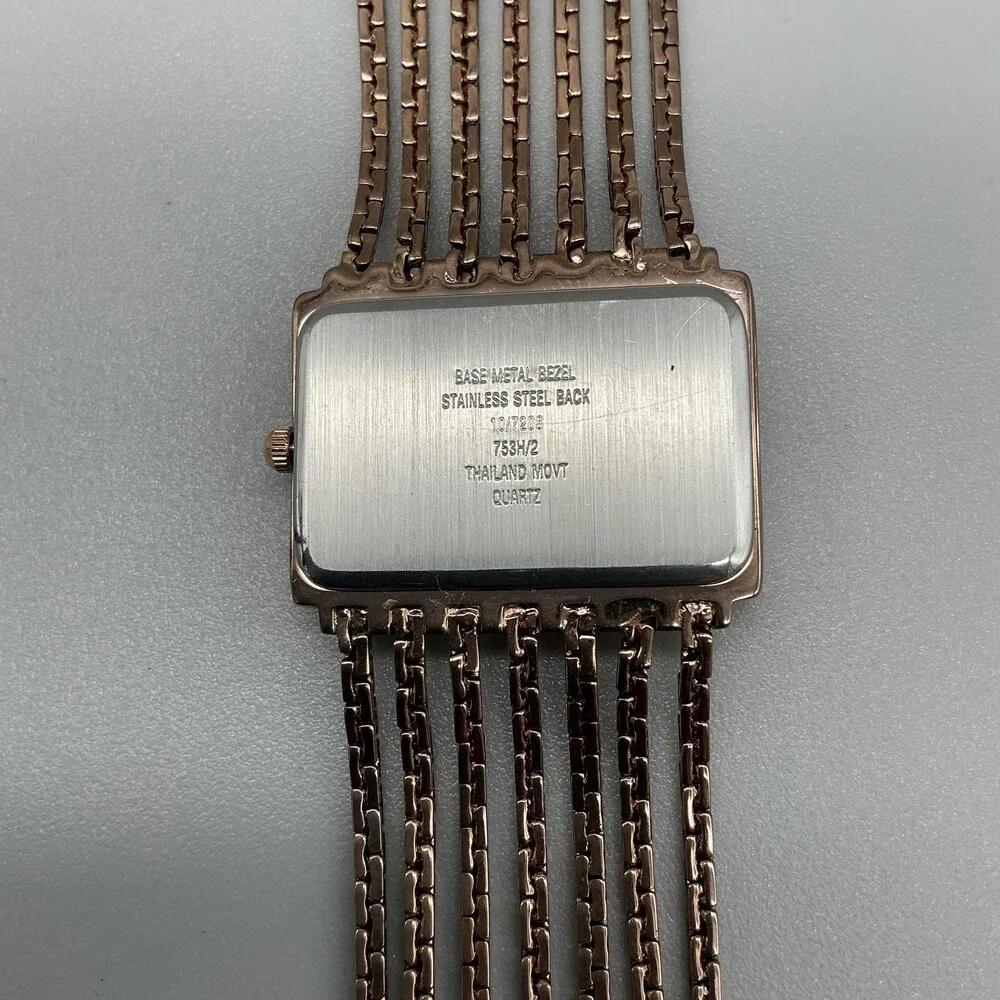 Anne Klein 753H/2 Womens Watch 29mm Rose Gold Diamond New Battery 7.25